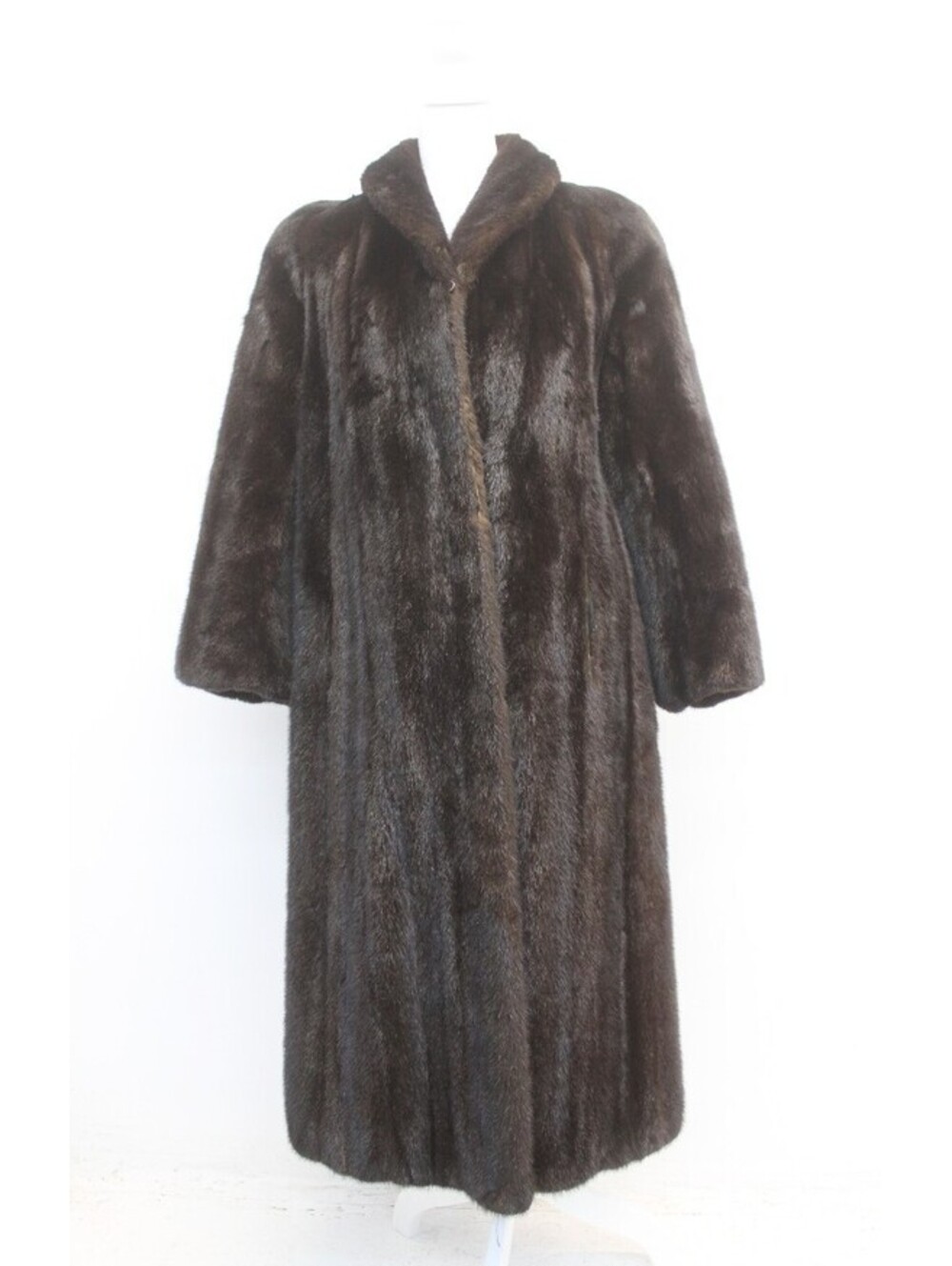 MINT NATURAL DARK RANCH MINK FUR COAT JACKET WOMEN WOMAN SIZE 4-6 SMALL
